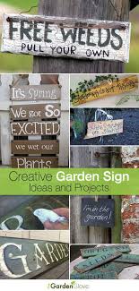 Creative Diy Garden Sign Ideas And Projects The Garden Glove Garden Crafts Diy Garden Signs Diy Garden Projects