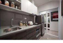 ห องคร ว ในส วนน ได pantry ขนาดเท าห อง 1 bedroom ระยะย นทำคร ว ประมาณ 80 ซม ม เตาและsink มาให พร อมใช งาน ห องคร ว