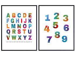 Excel is a powerful spreadsheet application that's best known for working with numbers, but it's just as effective at sorting text alphabetically. Amazon Com Alphabet Numbers Art Print Set Watercolor Wall Art Posters Chic Modern Home Decor For Boys Girls Room Kids Room Baby Room Nursery Great Gift For New Moms Baby Showers