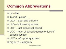 If the cause is found it usually is a diagnosis of exclusion, that is, by eliminating all possibilities until only one. Medical Abbreviations Medical Terminology Utah State Office Of