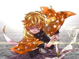 For demon slayer anime fans. Anime Demon Slayer Kimetsu No Yaiba Zenitsu Agatsuma 1080p Wallpaper Hdwallpaper Desktop In 2021 Anime Anime Chibi Hd Anime Wallpapers
