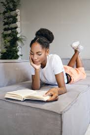 Image result for pictures of african american teenage girl reading a book