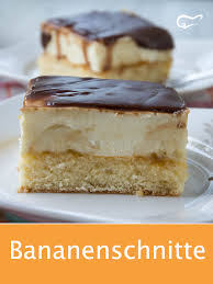 Bananenschnitte Rezept Rezept Kuchen Und Torten Rezepte Bananen Schnitten Bananenkuchen Rezepte
