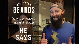 How to apply beard balm to a short beard. How To Apply Beard Balm He Says Youtube
