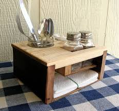 Picnic Table Caddy Kitchen Table Organizer Silverware Salt And Pepper Napkin Candle Holder Kitchen Table Table Caddy Table