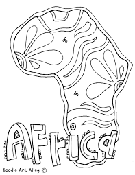 Free printable africa coloring pages and download free africa coloring pages along with coloring pages for other activities and coloring sheets Continent Coloring Pages Classroom Doodles
