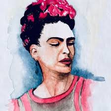 Frida Kahlo Tea Wash Watercolour