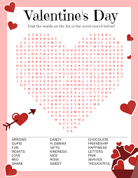 Adorable Valentine S Day Word Search Printable Valentines Day Words Valentines Printables Free Valentines Day Activities