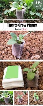 Tips For Planting 100pcs Pack Garden Supplies Environmental Protection Nursery Pots Seedling Raising Bag Plants Vegetable Garden Raised Beds Garden Supplies