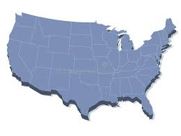 Vector Map Of The United States Of America In 3d View Ad United Map Vector View America Ad United States Map United States Of America Map Vector