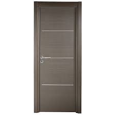 Bloc Porte Geom Triaconta Gris Clair H 204 X L 73 Cm Poussant Gauche Castorama
