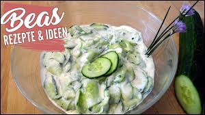 Gurkensalat Rezept Mit Sahne Ohne Dill Erfrischende Grillbeilage Beaner Youtube