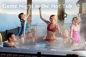 Simply drop the tub in place, plug in and enjoy. Blogs Game Night In The Hot Tub Ideas Resources