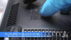 How To Clean A Laptop Fan Bay - Youtube