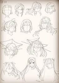 A simple, beautiful, easy, and effortless anime hairstyle. Anime Hair Style Simple Strokes Page 1 Line 17qq Com