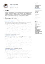 19 Free Web Designer Resume Examples Guide Pdf 2020