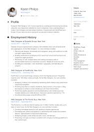 In this article, we discuss how to write a detailed and effective web developer resume and include a template and sample to help you make your own. 19 Free Web Designer Resume Examples Guide Pdf 2020