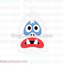 Abominable Snowman Rudolph Face Svg Dxf Eps Pdf Png Abominable Snowman Rudolph Svg Dxf