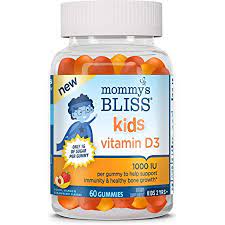 Made in the usa for toddlers and children. Amazon Com Mommy S Bliss Kids Vitamin D3 Gummies 1000 Iu Of Vitamin D3 Supports Immunity Healthy Bone Growth Gelatin Free 1g Of Sugar Ages 2 Years Peach Mango Strawberry Flavors 60