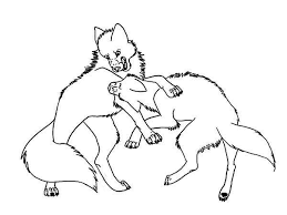 Just uploading some linearts i had dusting on the computer. Wolf Fighting Coloring Pages Coloring Pages Ideas