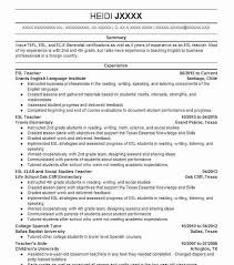 Per your job description, you need teachers that are passionate about the english language and keenly interested in helping students become high . Esl Teaching Cv Examples November 2021