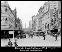 Elizabeth Street Melbourne 1916 Melbourne Australia Melbourne Melbourne Victoria