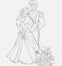 Little mermaid coloring pages getcoloringpages com. Ariel Wedding Coloring Books The Prince Wedding Coloring Book Coloring Books For Kids Colouring Pages Princess Jasmine White Hand Png Pngegg