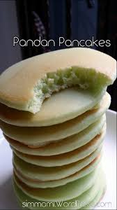 The moment the pancakes arrive at your table, you will be greeted by a welcoming aroma of pandan and coconut. Pandan Pancakes Pancakes Crepes And Waffles Milk Bread Recipe