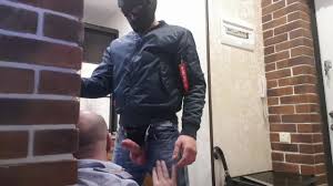 TOUGH SKINHEAD from the THRESHOLD fucks the THROAT of a POLICEMAN with BIG  DICK - 2