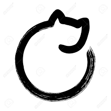 Coloriage de chats imprimez gratuitement 100 images. Illustration Minimale Du Chat Dormant Dessin A Brosses A L Encre Stylisee Conception Simple Zen Style Enso Circle Clip Art Libres De Droits Vecteurs Et Illustration Image 76540299