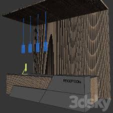 3d Models Other Reception 40 Reception Counter Design Lobby Design Luxury Living Room Decor