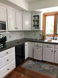 Available in most major paint. How To Paint A Tile Backsplash Kitchen Renovation Grace In My Space