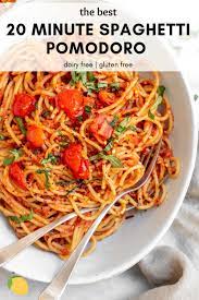 Simple 20 Minute Spaghetti Pomodoro Vegan Recipe Favorite Pasta Recipes Vegan Pasta Sauce Spaghetti Recipes