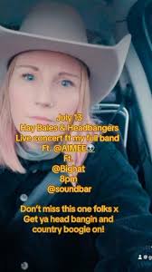 July 13th, HAY BALES & HEADBANGERS, 8pm, @soundbar , Grab ya tickets folks!  Coz they’re