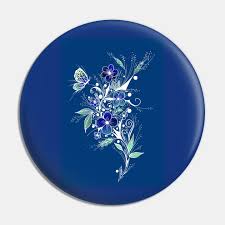 The cherry blossom design is the smallest tattoo design among all flower tattoo designs and these types of tattoos are popular among japanese style tattooing. Blue Flower Tattoo Blue Flowers Pin Teepublic