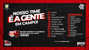 A segunda etapa teve o mesmo aspecto do. Saiu Com Joao Gomes Titular Flamengo Divulga Escalacao Para Jogo Contra O Bragantino Flamengo Coluna Do Fla
