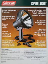 Check for proper installation, and replace the lantern's cover. Coleman 1m Candlepower Halogen Spotlight Fishing Boating Camping Sports Equipment Hiking Camping On Carousell