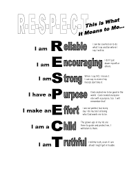 Diary Of A Church Lady Respect Lessons Teaching Respect Respect Activities