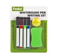 [Hot Item] Foska Plastic Color Whiteboard Marker Pen Set with Whiteboard  Eraser Magnet