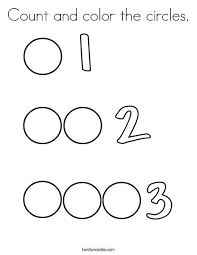 This page will make your kids intelligence by learning at beautiful picture of shape. Count And Color The Circles Coloring Page Preschool Math Worksheets Learning Numbers Preschool Tracing Worksheets Preschool