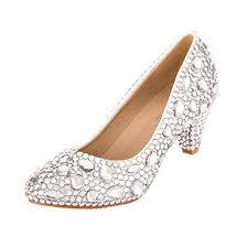 Dekoration und luftballons zur silbernen hochzeit. Velcans Herrlich Strass Mitte Heels Kleid Pumps Fur Hochzeit Braut Party Und Prom Damen Schuhe 39 Silber Absatz Schuhe Fur Den Abschlussball Schuhe Damen