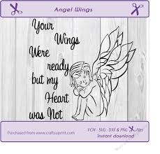 Guardian Angel Boy Svg Keepsake Wing Loss Cut File Cup797870 81588 Craftsuprint