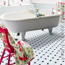 An attractive alternative to traditional victorian floor tiles, these beautiful mosaic floor tiles are an attractive choice and a practical solution for bathrooms and smallish spaces. White Black Octagonal And Dot 95x95mm The Tile Mob