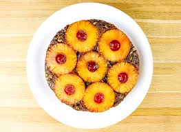 Dump pineapples with juice into a 9x13 buttered baking dish. Gluten Free Pineapple Upside Down Cake Recipe