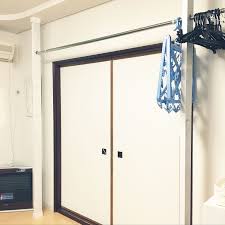 壁 天井 2 4 室内干しスペース ディアウォール 洗濯物干し などのインテリア実例 2017 12 24 06 21 57 roomclip ルームクリップ ディアウォール インテリア 収納 物干し