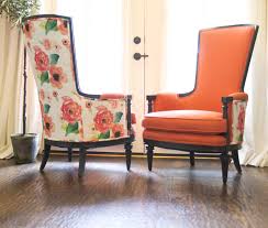 Vintage Heritage Furniture Company Chairs Given New Life With Bold Fabric And Glossy Paint Shopcabin Llavedesigns Furniture Chair Furniture Companies