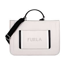 Furla Reale Ladies Large Beige Leather Shoulder Bag 985411 | eBay