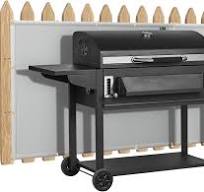 Heat Shield Behind Grill Heat Shield Mat for Deck Fence, Railing, Grill and  Refrigerator, Grey Heavy Duty Fireproof Cover and Screen Protect Deck ...
