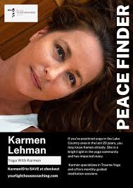 I met Karmen Kramer Lehman years ago at Anytime Fitness, where she taught  her yoga class and we've been great friends ever since. Karmen carries a  different type of energy and has