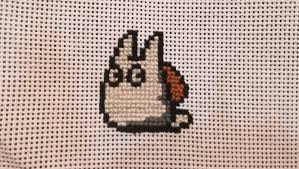 This is our free anime cross stitch to print called totoro. Small Totoro Cross Stitch Album On Imgur
